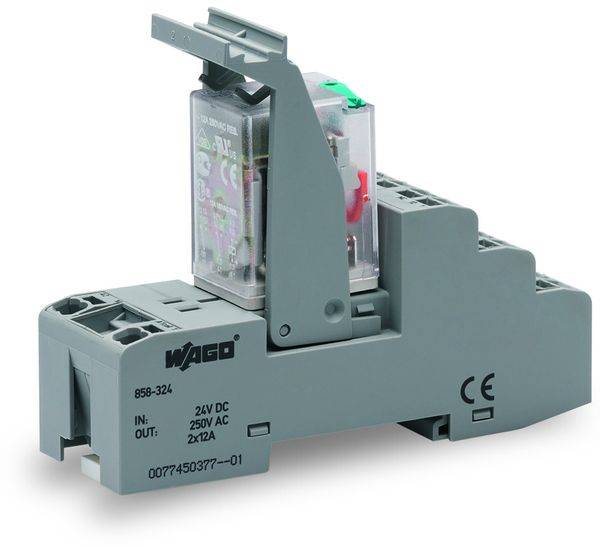 858-324 REL-BAUST.24VDC 2XUM REL.HALTEB.