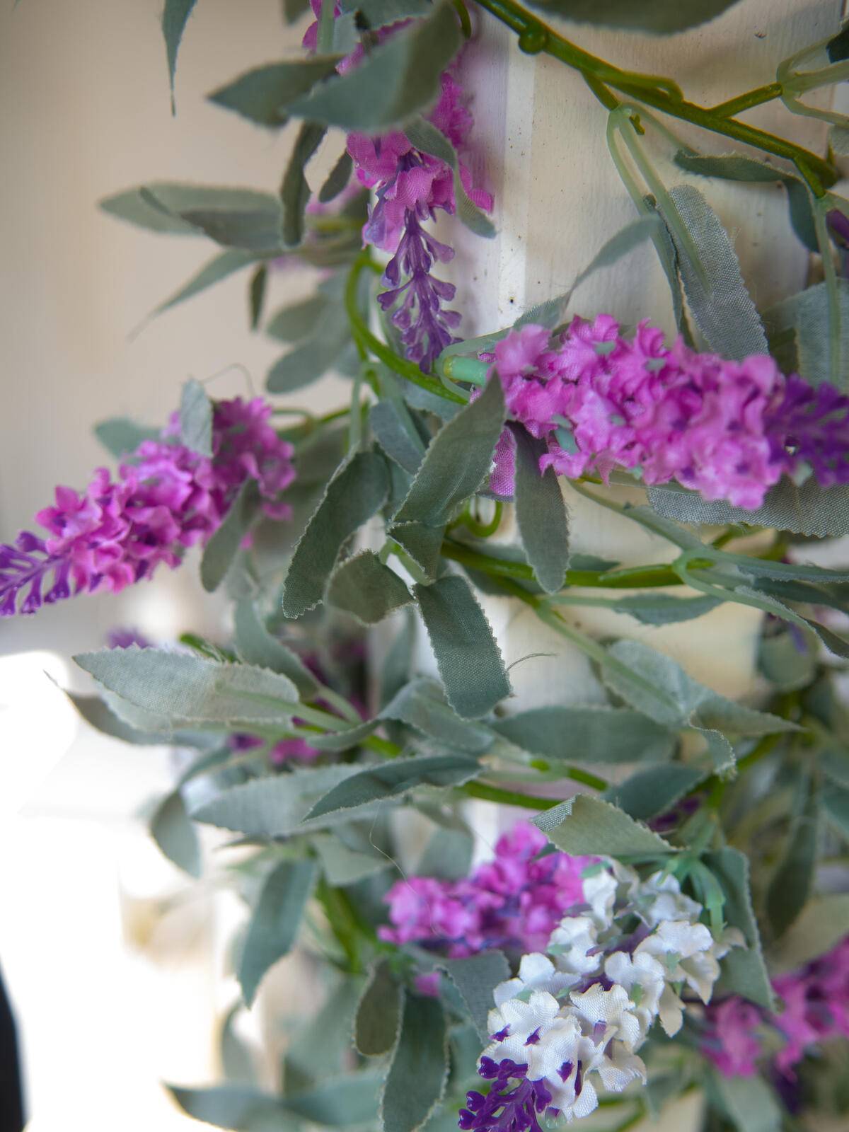 EUROPALMS Blütengirlande, künstlich, pink, 180cm