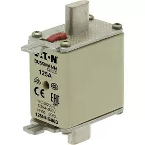 Eaton Sicherungseinsatz, Niederspannung, 125 A, AC 500 V, 120 kA, NH00, gL/gG, IEC, Doppelkennmelder, spannungsführende
