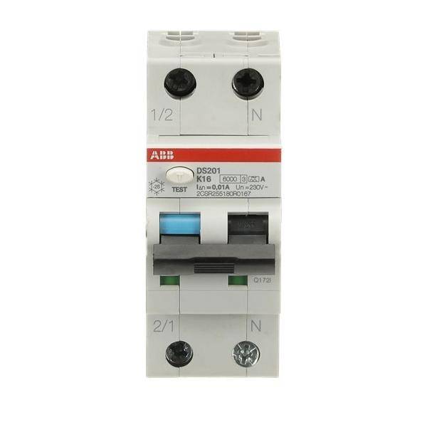 ABB Stotz S&J FI/LS-Schalter DS201A-K16/0,01