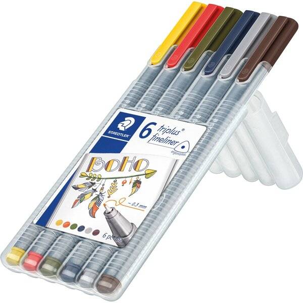 Fineliner triplus Boho 6 Stück