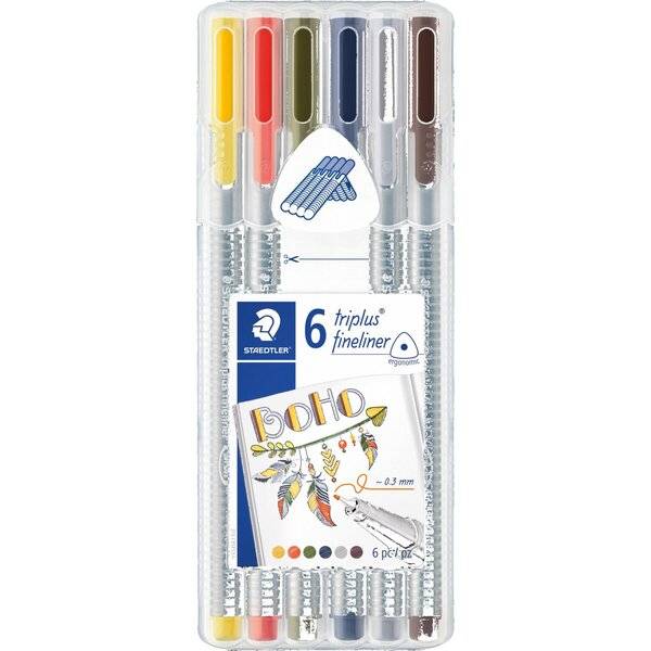 Fineliner triplus Boho 6 Stück