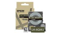 Epson Etikettendrucker-Farbbandetikett-Paket mit einer sichtbaren Bandkassette mit der Bezeichnung 'LK-6QWJ' vorne.