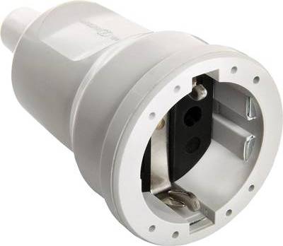 as Schwabe 62223 Schutzkontaktkupplung PVC 230 V Grau IP20 (62223)