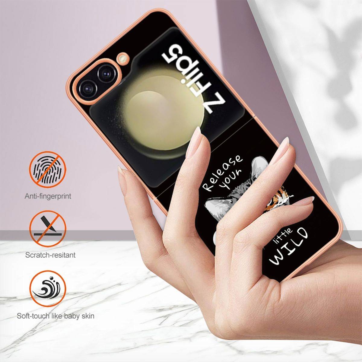 Für Samsung Galaxy Z Flip5 5G Design Series TPU / PC Handy Hülle Cover