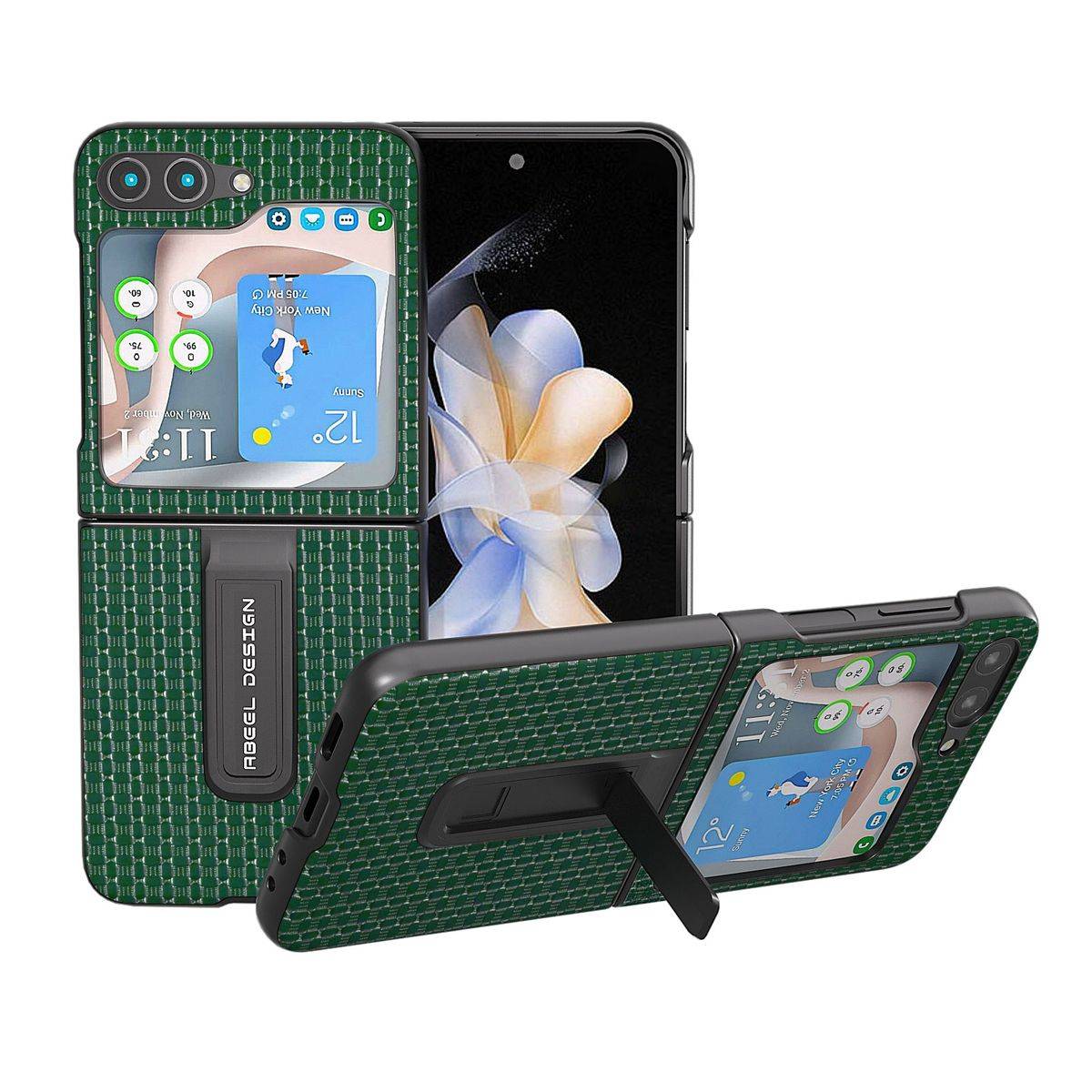 Für Samsung Galaxy Z Flip5 5G Echt Leder Handy Tasche Hülle Cover Etui