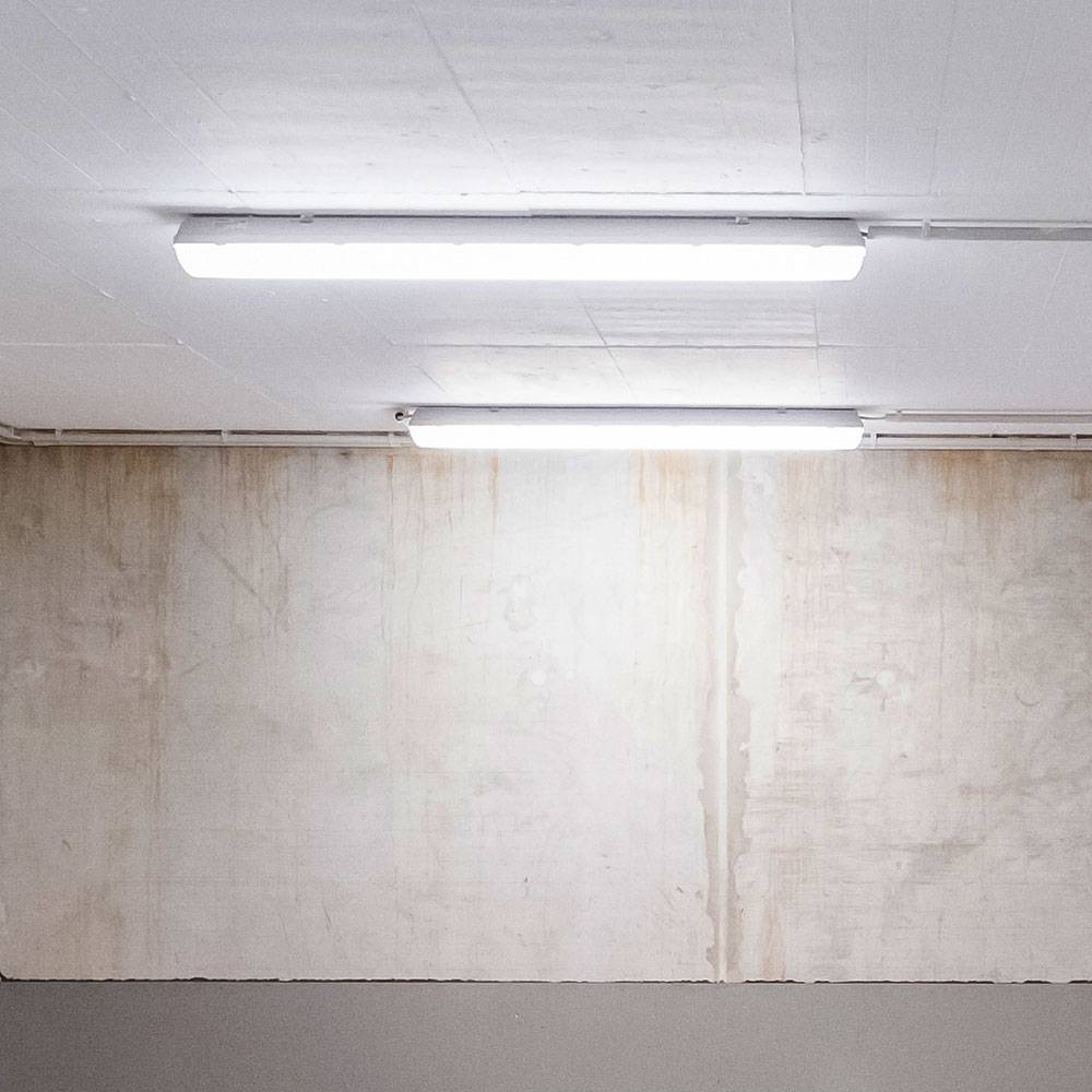 Feuchtraumleuchte Deckenleuchte Wannenleuchte LED Feucht- und Nassraum Kellerleuchte IP65, 4320lm, 36W, 4500K, LED, 2er Set