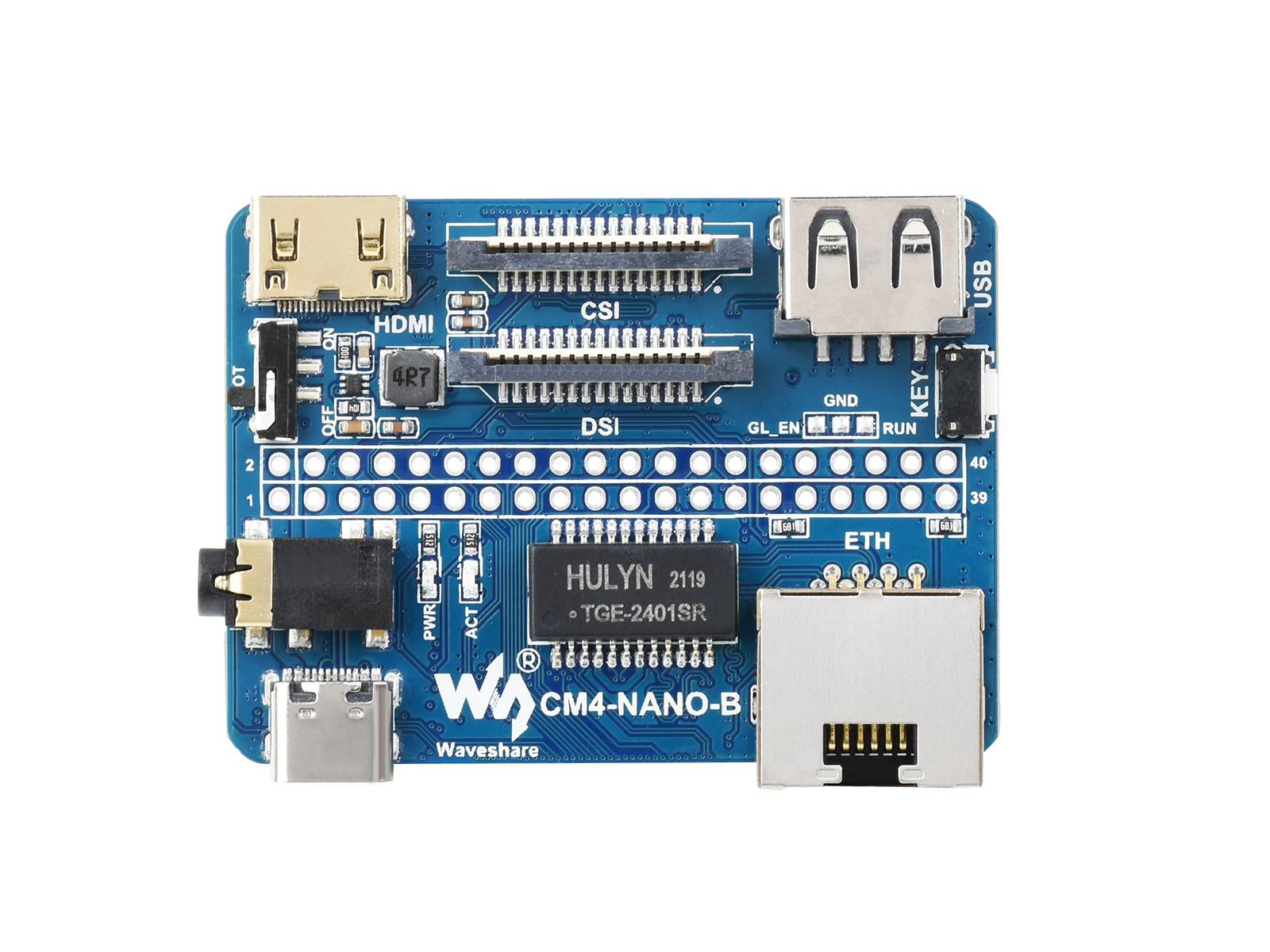 WaveShare Nano Base Board (B) for Raspberry Pi Compute Module 4
