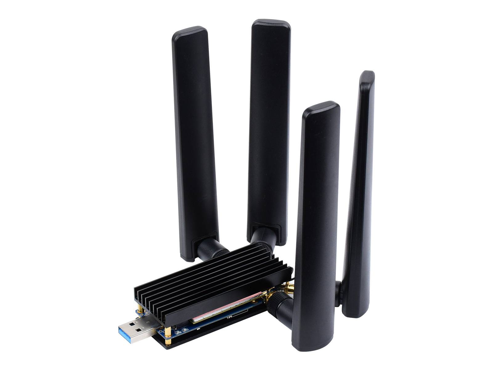 WaveShare 5G DONGLE Module 4x Antennas USB3.1 Aluminum Alloy M.2 Key B