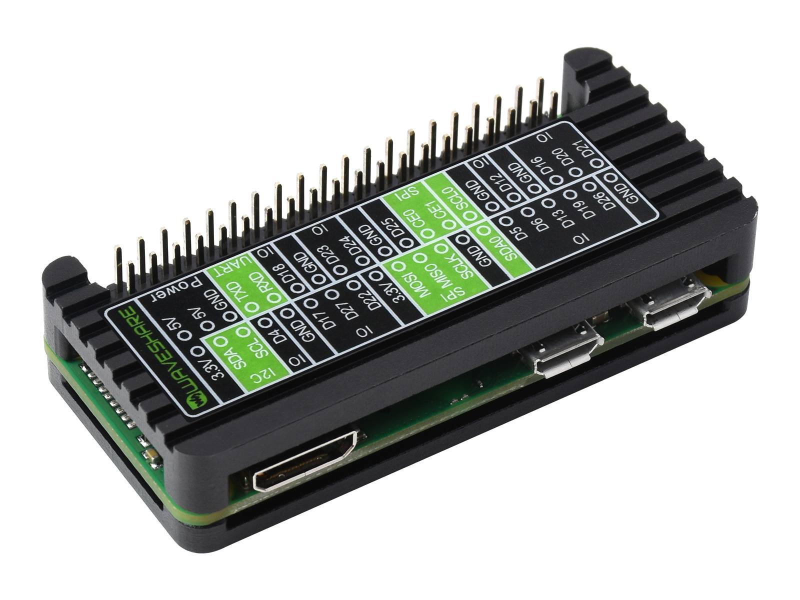 WaveShare Aluminum Alloy Protection Case for Raspberry Pi Zero Series