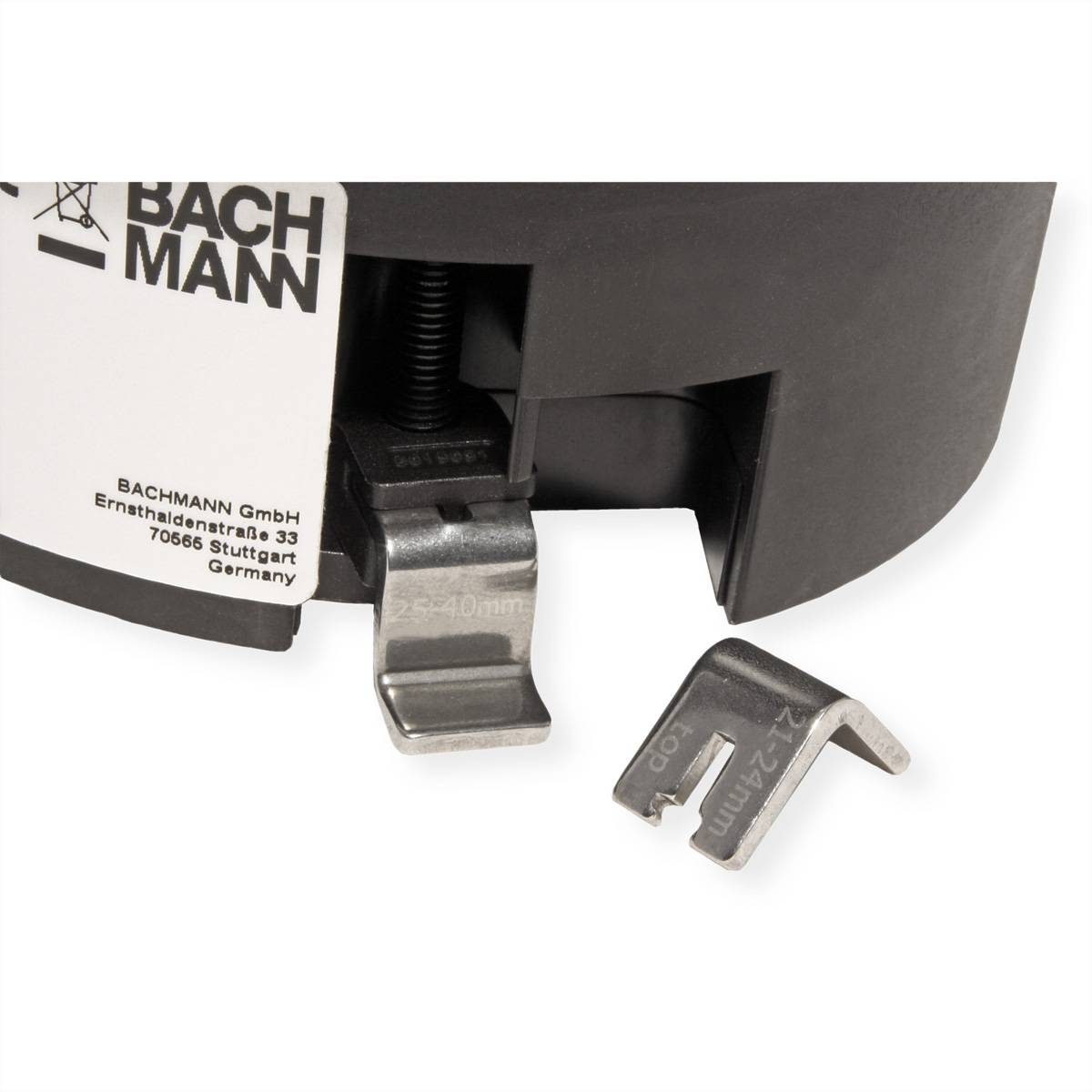 BACHMANN TWIST 2 1xUTE 1xUSB A/C 22W 2,0m AEH RAL9005 30GE rund