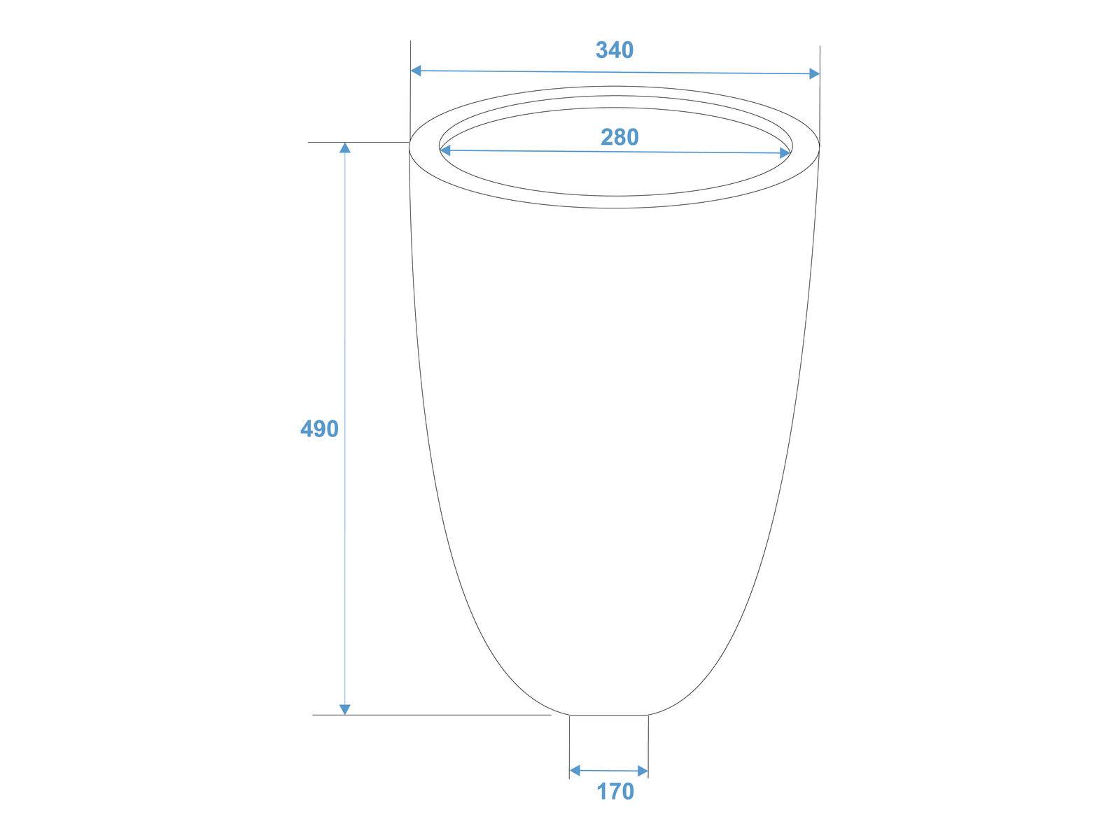 EUROPALMS LEICHTSIN CUP-49, braun, glänzend