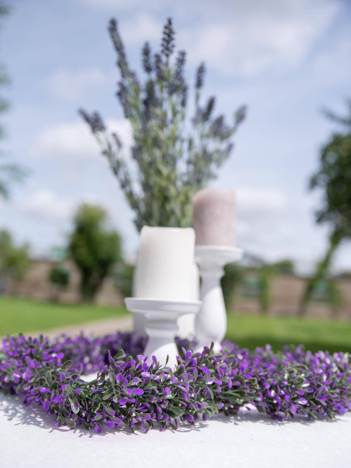 EUROPALMS Lavendelgirlande, künstlich, pink, 180cm