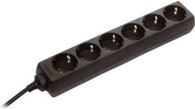 as Schwabe 11632 Steckdosenleiste ohne Schalter Schwarz Schutzkontakt (11632)