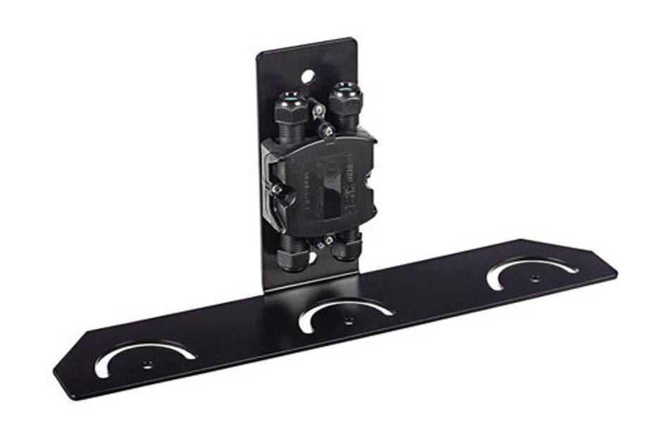 IIR-MNT-TLB, L-Halterung für Bosch Scheinwerfer, schwarz, dreifach