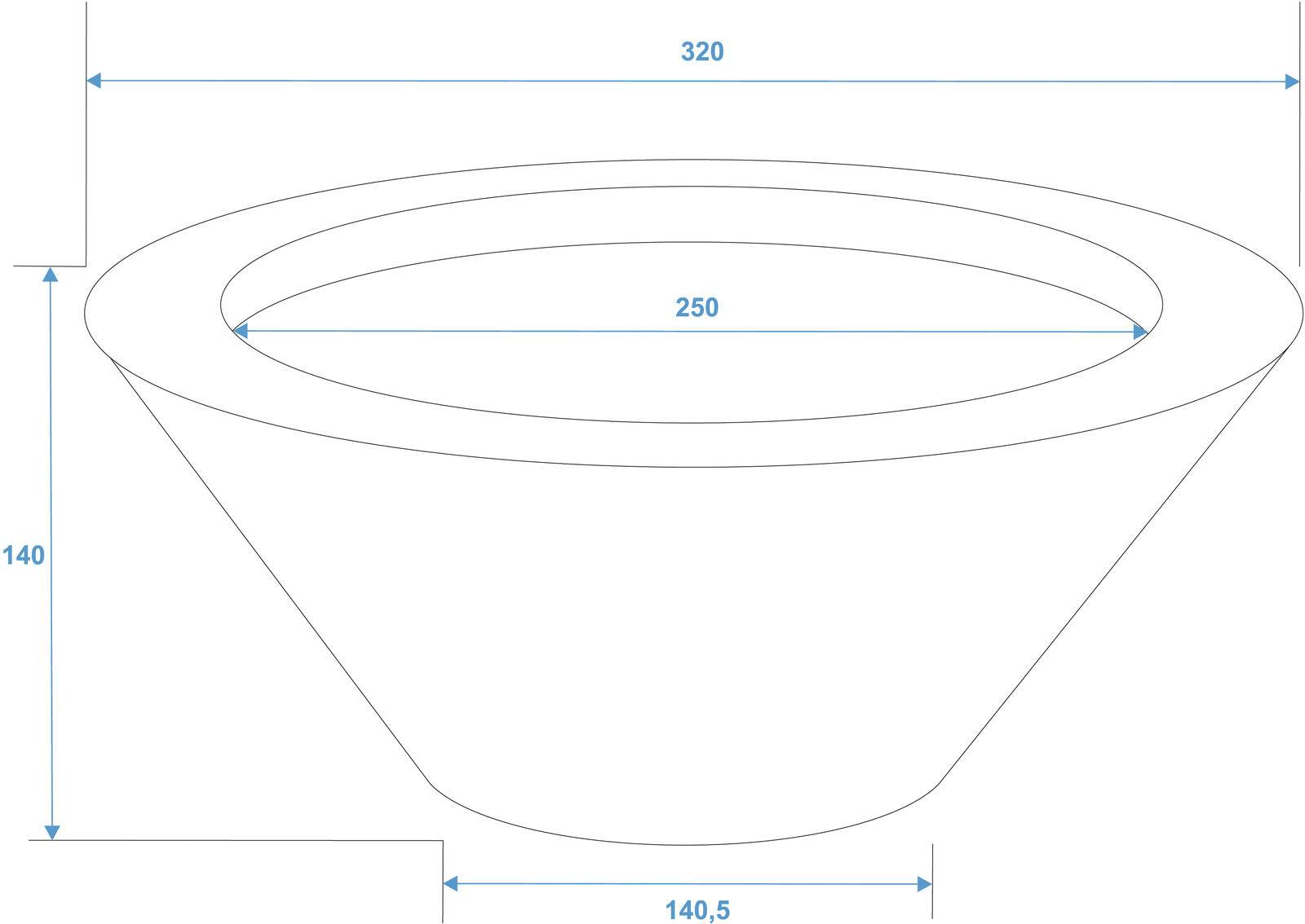 EUROPALMS LEICHTSIN BOWL-15, braun, glänzend