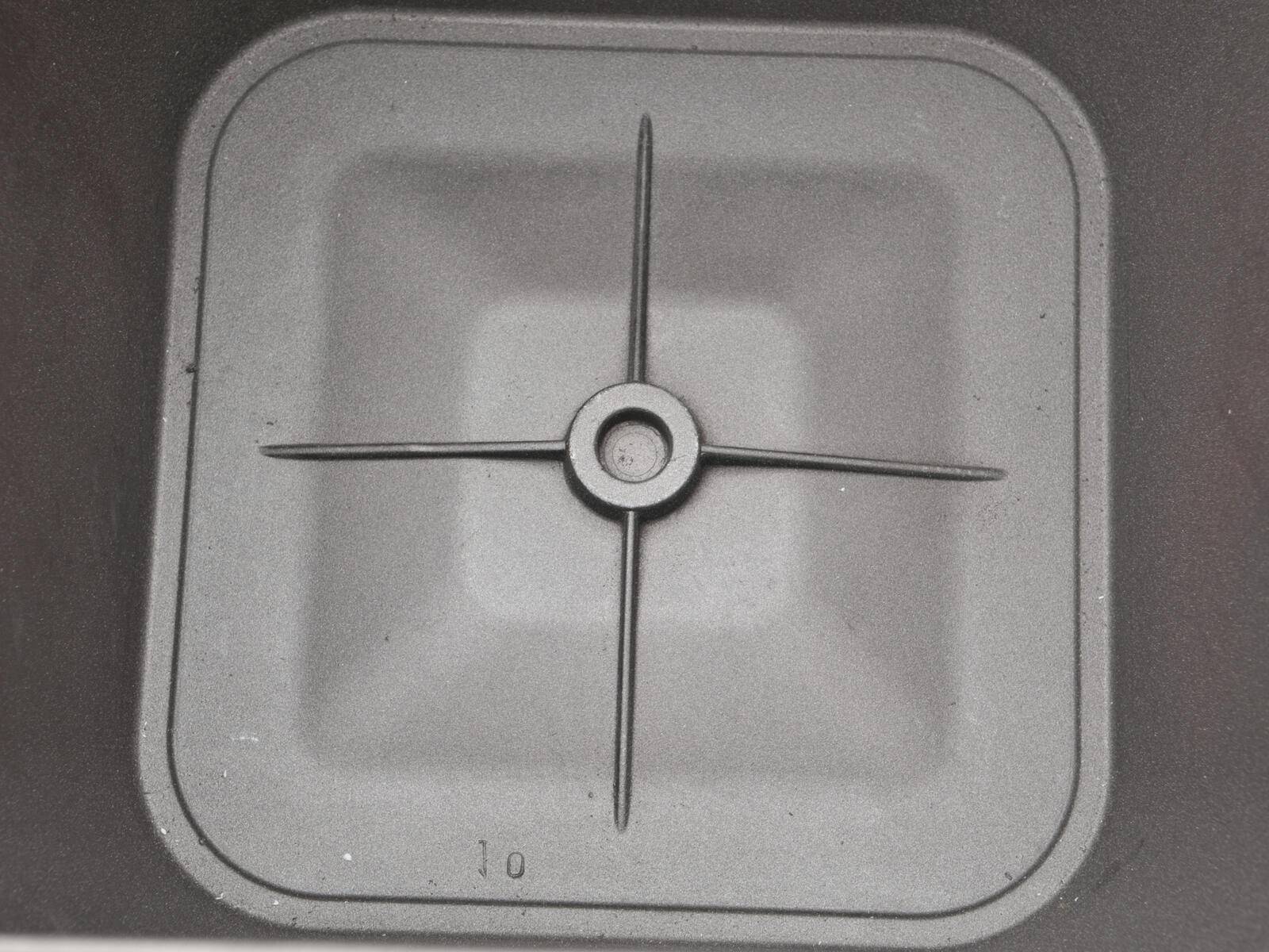 EUROPALMS Dekotopf LUNA-33, eckig, silber