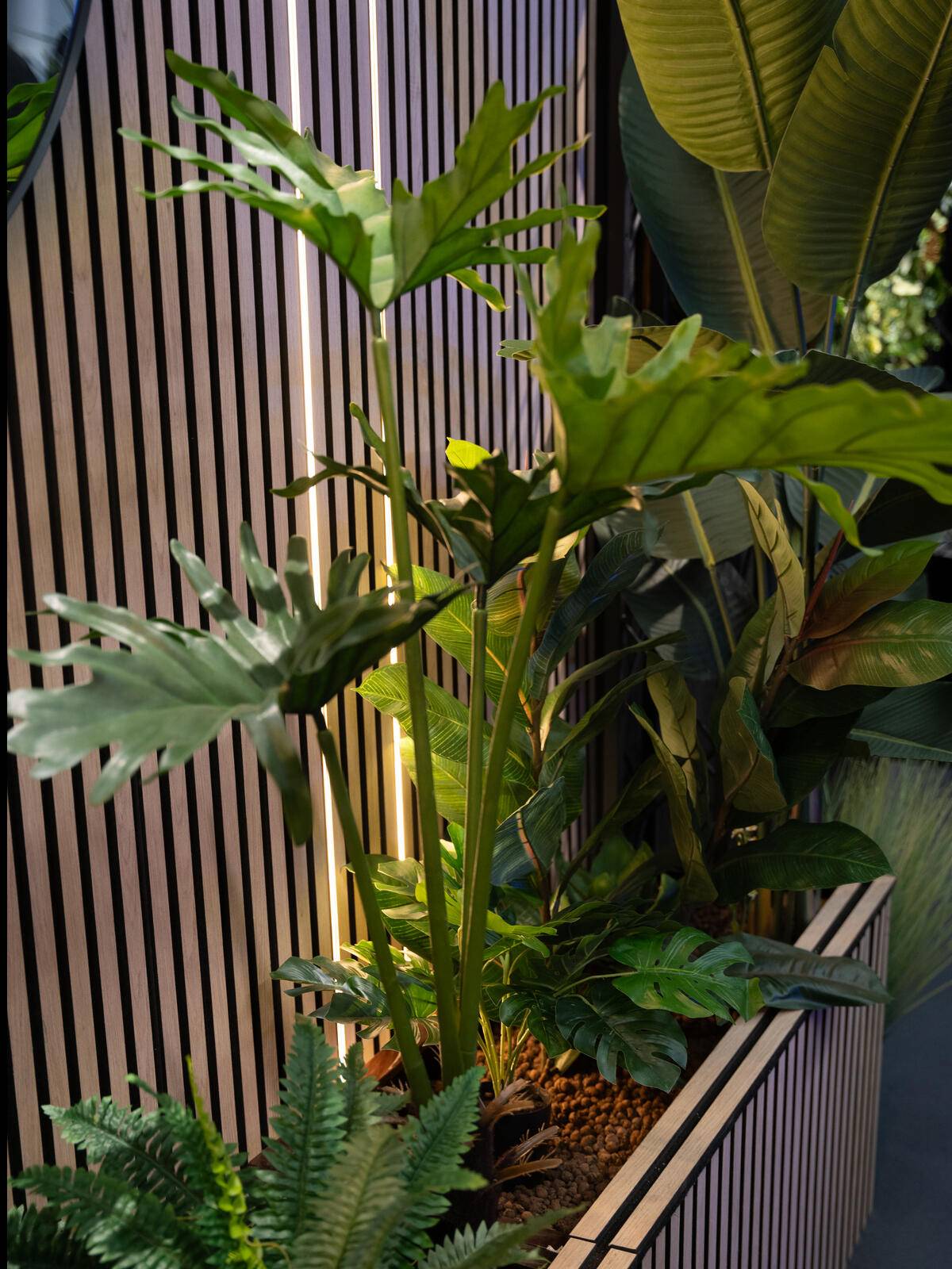 EUROPALMS Splitphilodendron, Kunstpflanze, 120cm