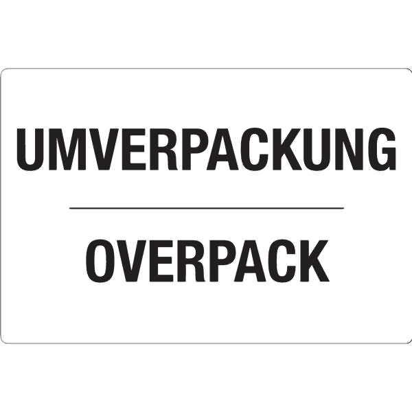 Versandetikett DR434S0812 Umverpackung 80x120mm 500 Stück