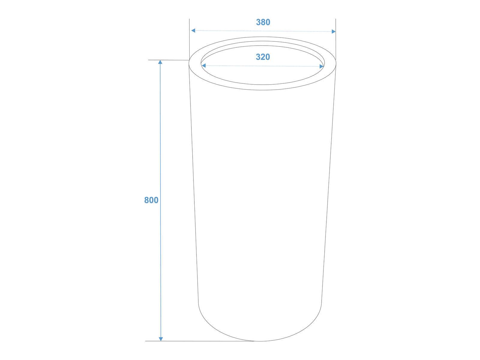 EUROPALMS LEICHTSIN TOWER-80, rot, glänzend