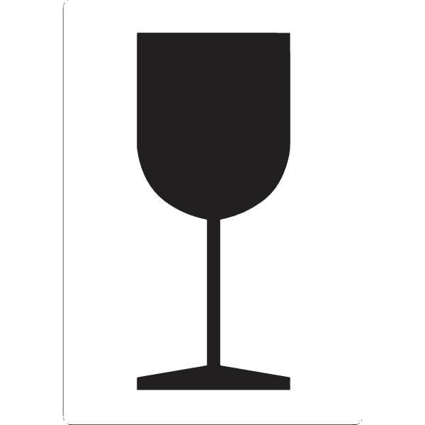 Versandetikett DR472 S0710 Glas 74x105mm 500 Stück