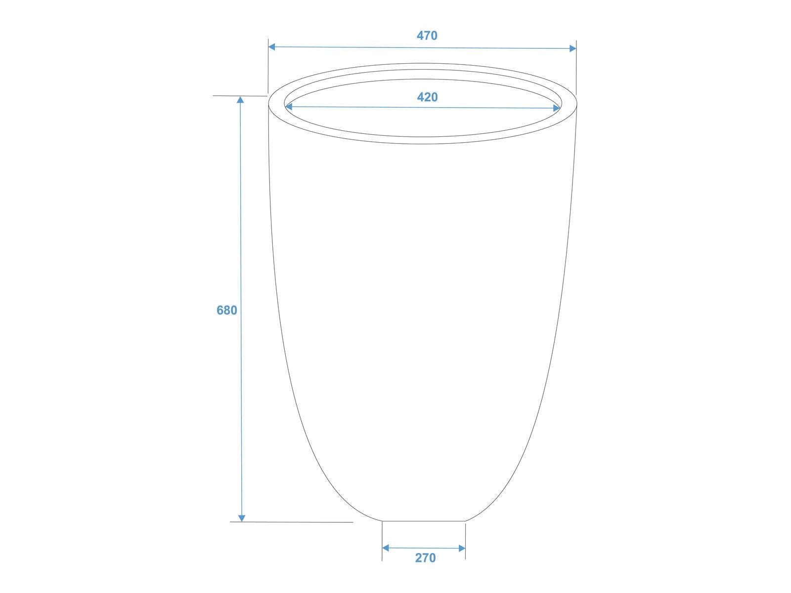 EUROPALMS LEICHTSIN CUP-69, silber, glänzend