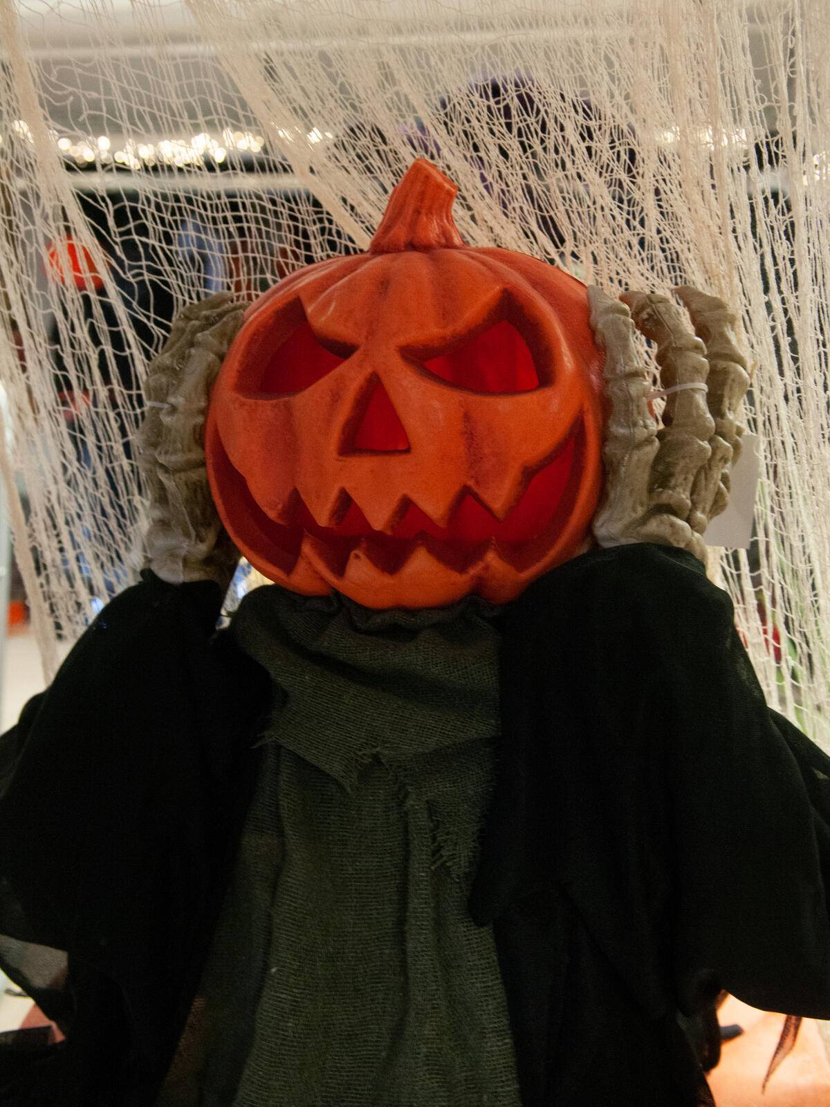 EUROPALMS Halloween Figur POP-UP Kürbis, animiert 70cm