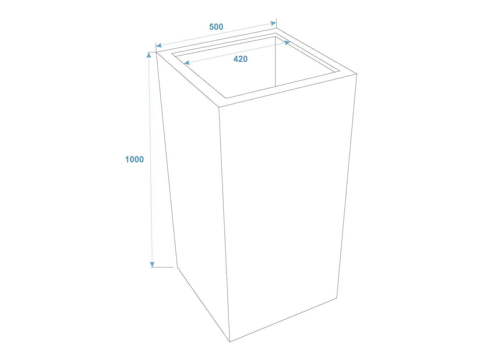 EUROPALMS LEICHTSIN BOX-100, rot, glänzend