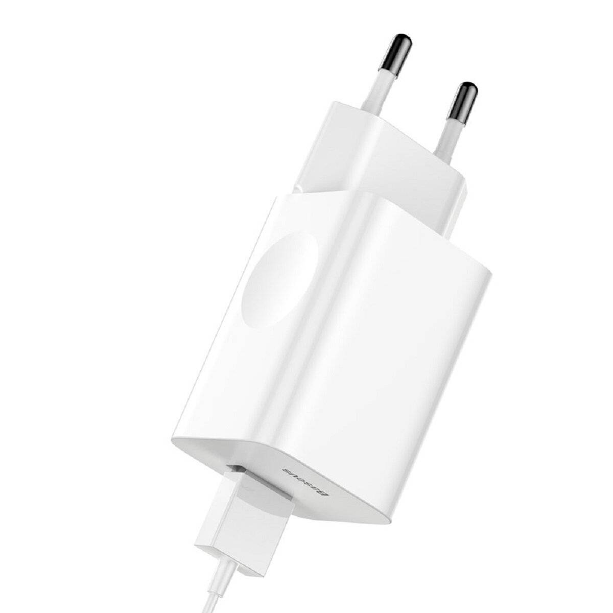 Baseus Charging Quick Charger Wandladegerät EU USB Quick Charge 3.0 QC 3.0 weiss (CCALL-BX02)
