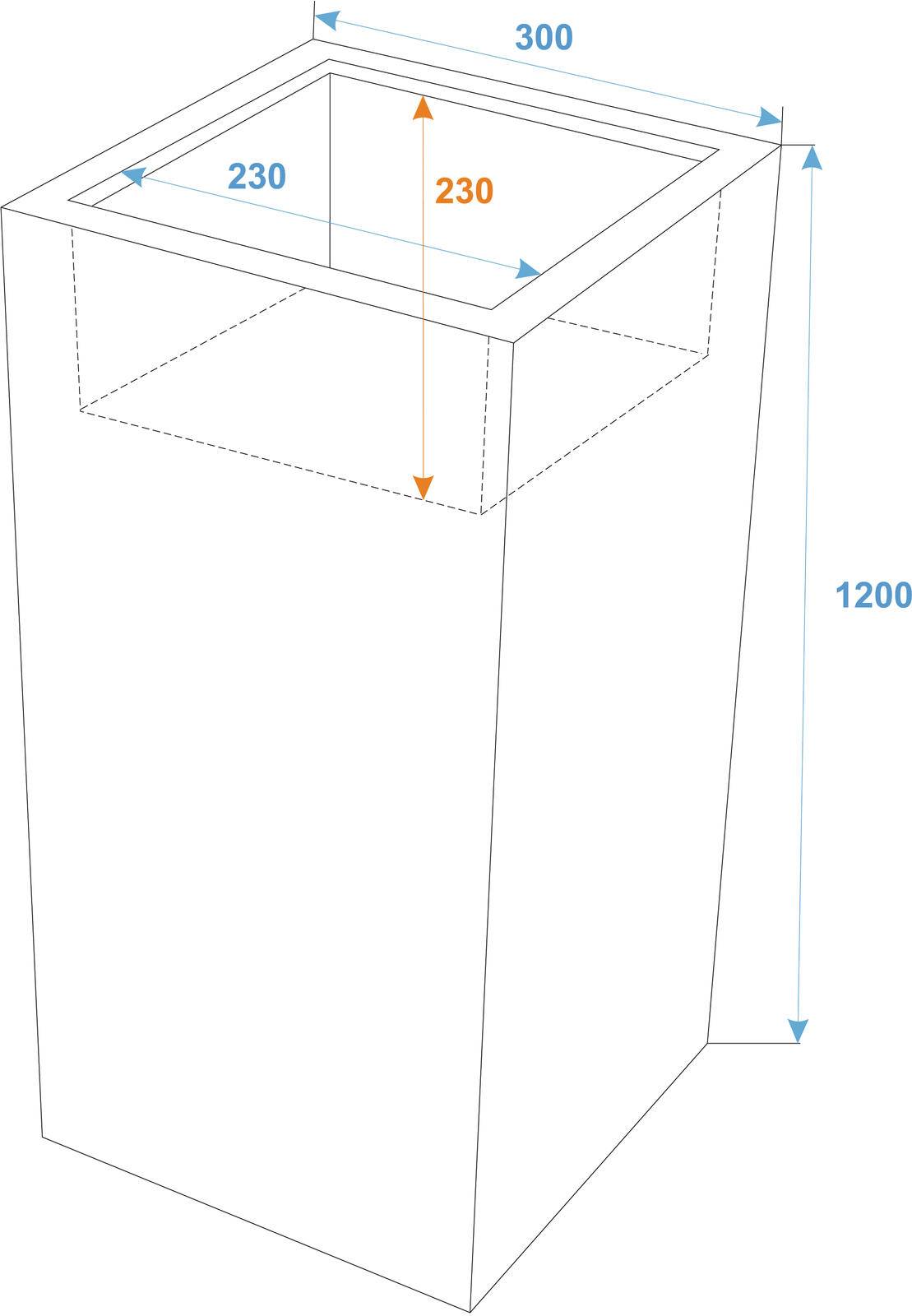 EUROPALMS LEICHTSIN BOX-120, rot, glänzend