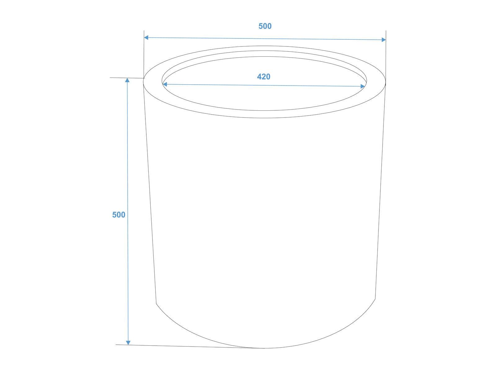 EUROPALMS LEICHTSIN TOWER-50, rot, glänzend