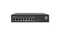 LevelOne Hilbert 10” 8-Port Gigabit Smart Lite Switch, 8 x Gigabit RJ45 (10/100/1000), Managed, L2, Gigabit Ethernet (10