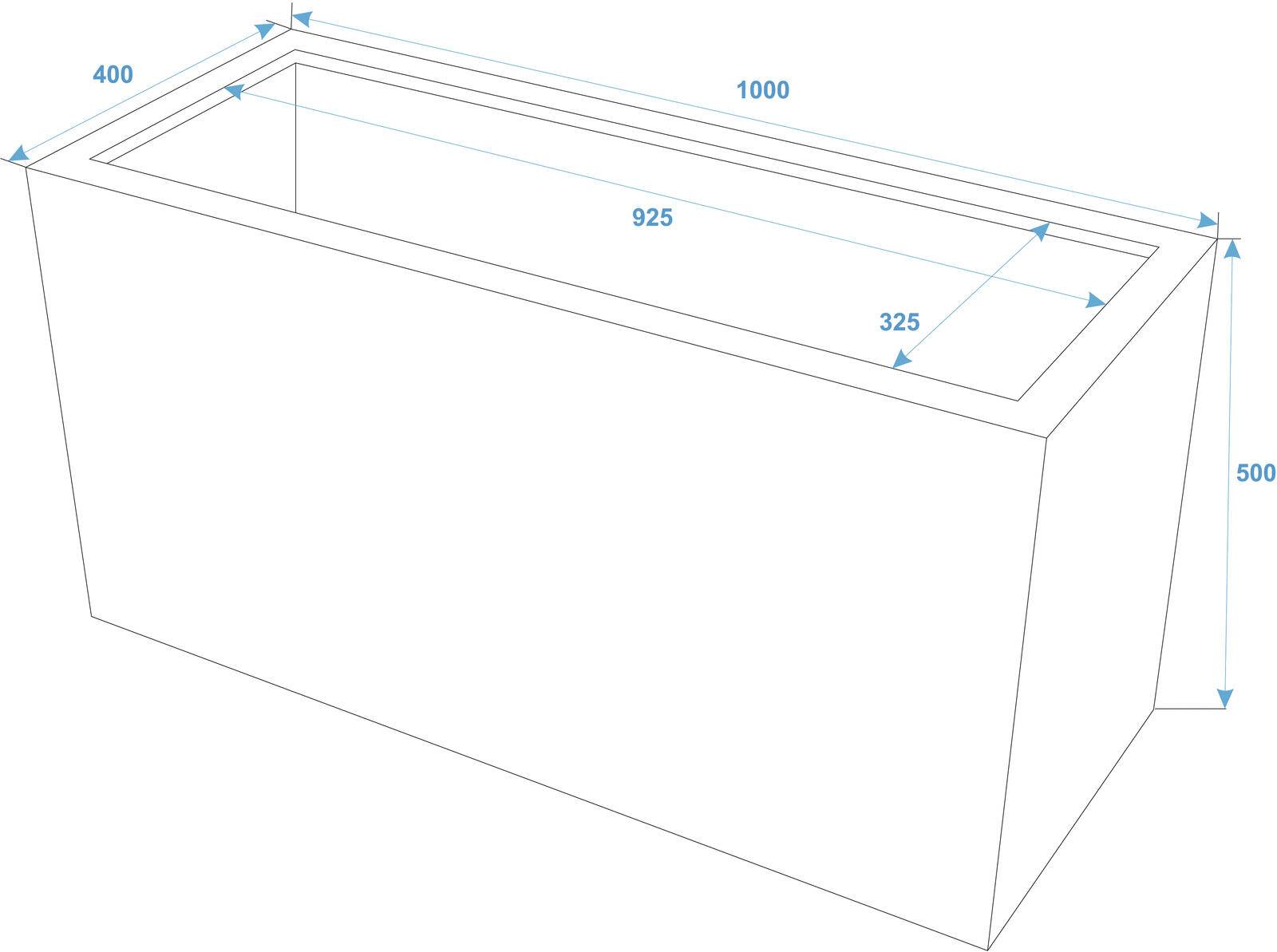 EUROPALMS LEICHTSIN CUBE-50, rot, glänzend