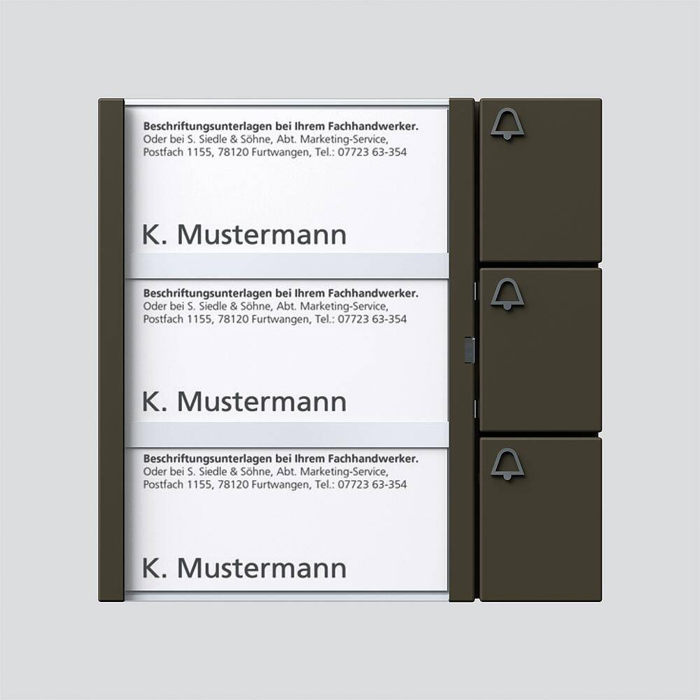 Siedle&Söhne Tasten-Modul TM 612-3 GM