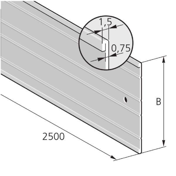 Pflitsch Gitterkanal Trennwand GK TW X66 45 S