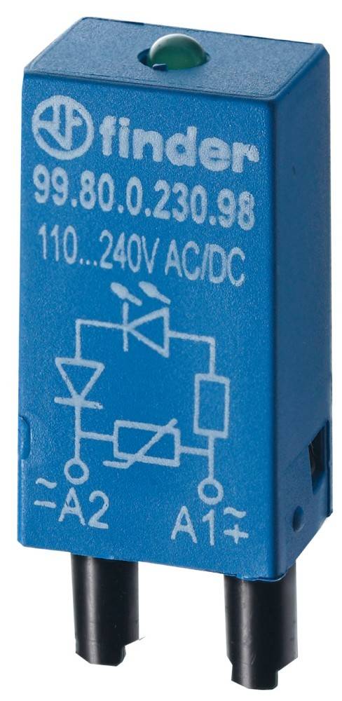 10 Stk. Finder LED gn + Diode 28..60VDC 99.80.9.0