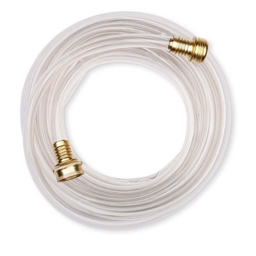 Ableitungsschlauch - Transparent - Polyethylen/Messing - Ø 1,2 cm - Länge 762 cm - Preis per Stück