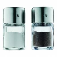 WMF BEL GUSTO, Salz- und Pfefferstreuer-Set, Edelstahl, Transparent, Glas, Edelstahl, Edelstahl, Edelstahl, 2 Stück(e)