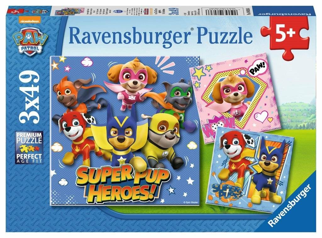 RAVENSBURGER Puzzle Paw Patrol 3x49 Teile