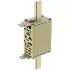 Eaton NH-Sicherung NH01, 160A, 500V AC, gL/gG, 120kA, Messerkontakte, Doppelanzeige, 1 Stk.