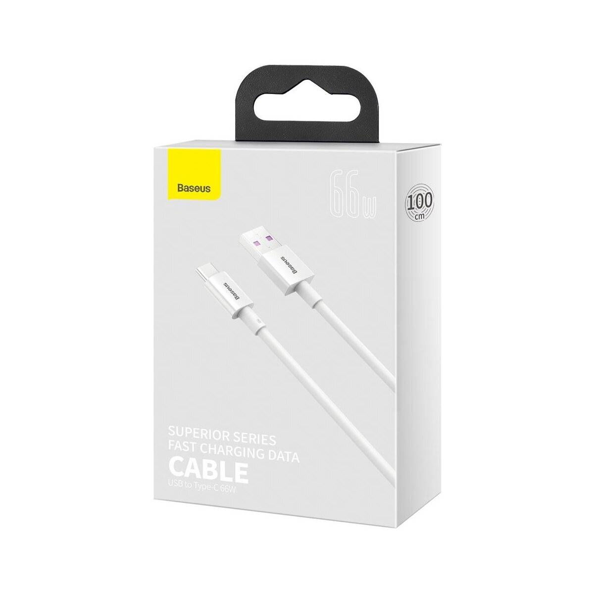 Baseus Superior Kabel USB - USB Typ C 6A 66W 1m weiß (CATYS-02)