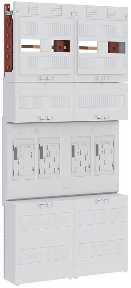 Eine sechsstufige Metallaufbewahrungseinheit mit sicheren Verschlüssen, entwickelt zum Organisieren und Aufbewahren von elektronischen Geräten oder Komponenten.