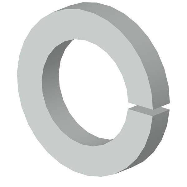 Ein dreidimensionaler grauer Ring mit einem entfernten Segment, der dem Buchstaben 'C' ähnelt.