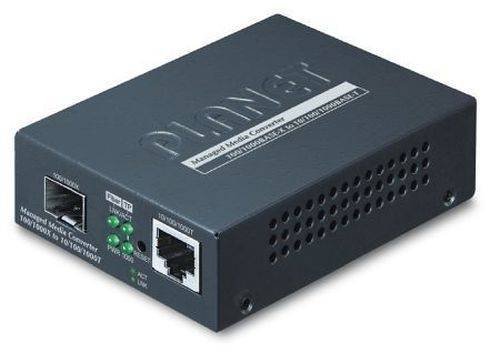 Planet Medienkonverter GT-915A, L2 managebar, 1 Gigabit/s, RJ45 an LWL