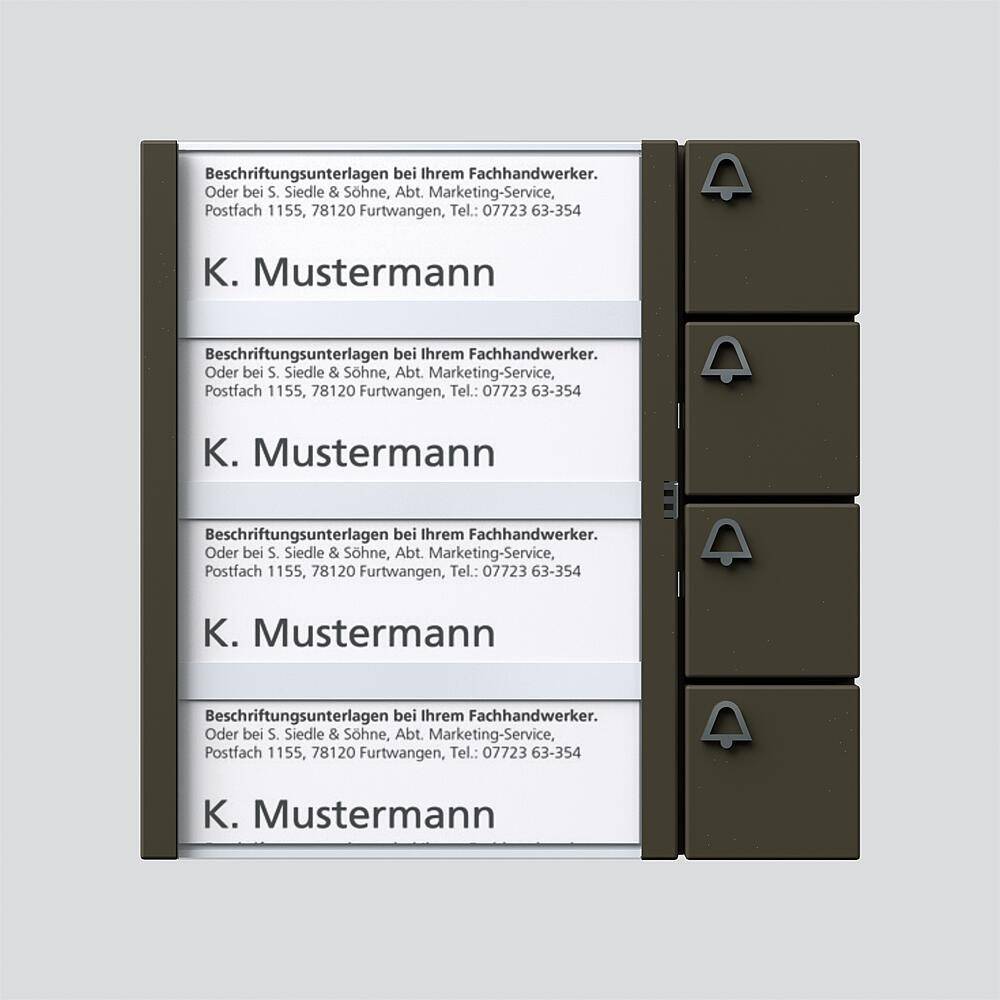 Siedle&Söhne Tasten-Modul TM 612-4 GM