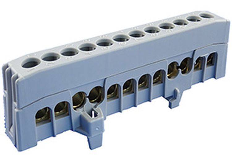 Phasen-Klemme A12-F2 202 02 71 12-pol. / 16mm² / grau