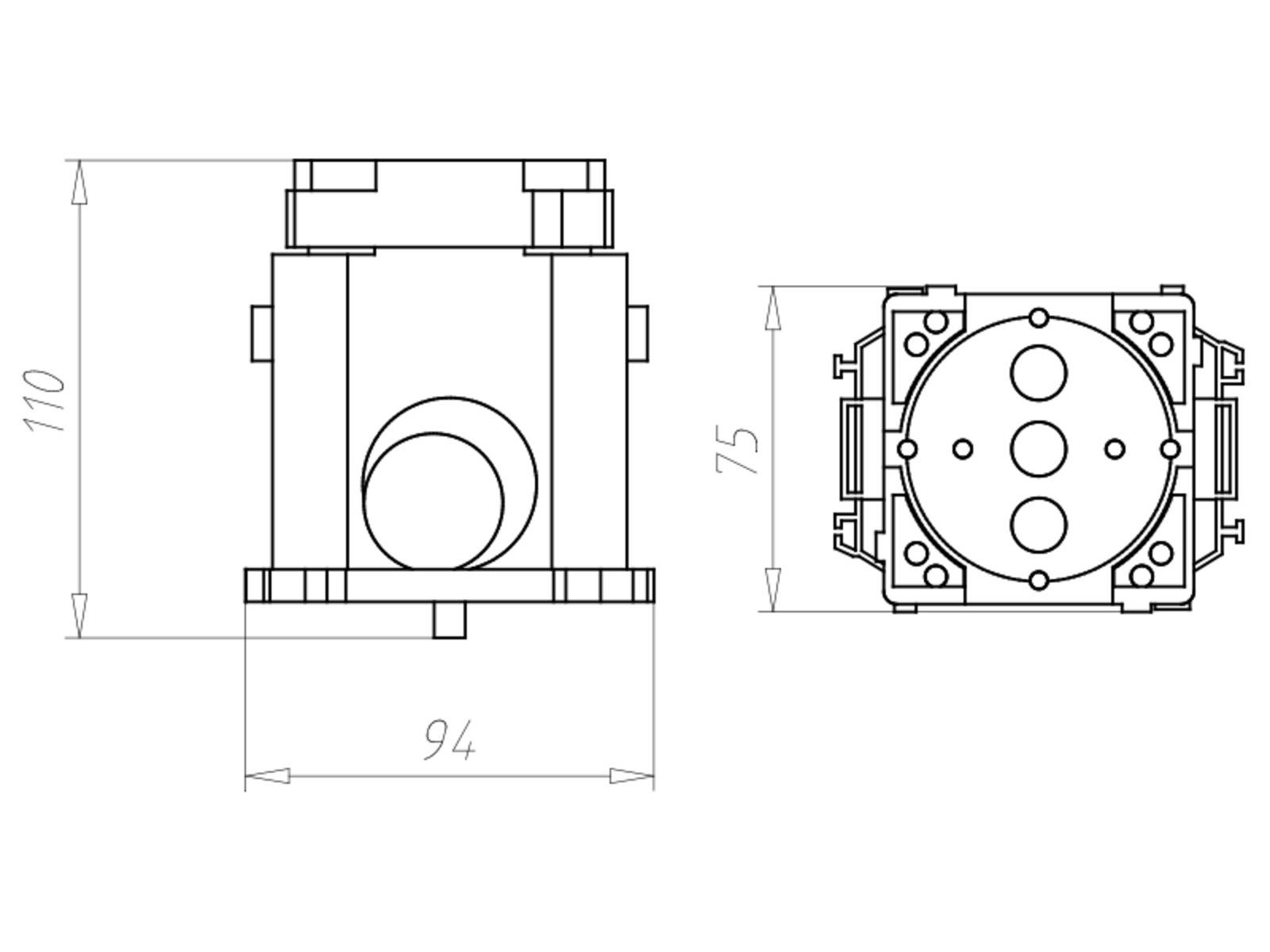 Kaiser Decken-Großrohr-Dose 1260-11