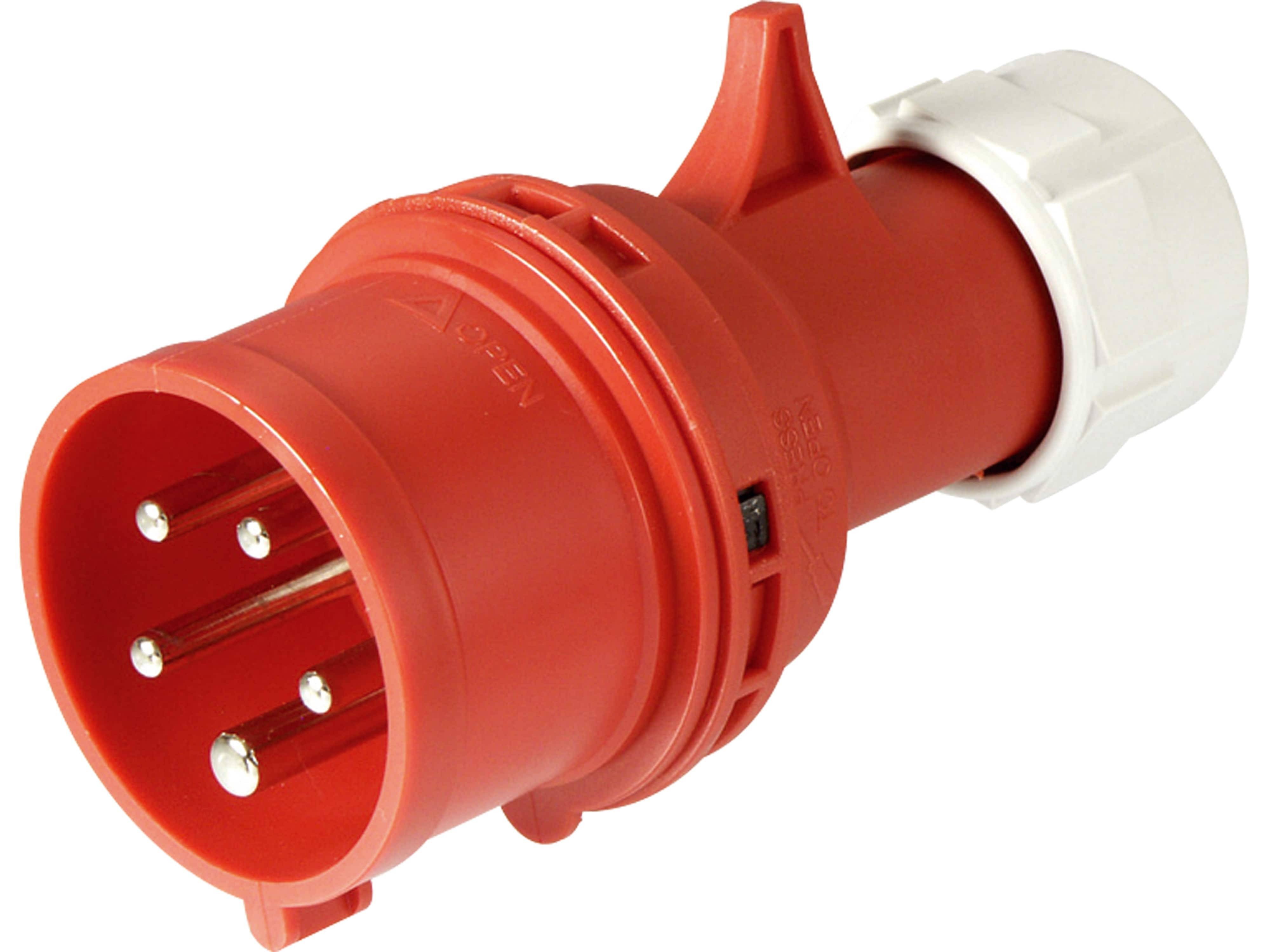 PCE CEE-Stecker Shark, 16 A, 5-polig, 400 V, IP44