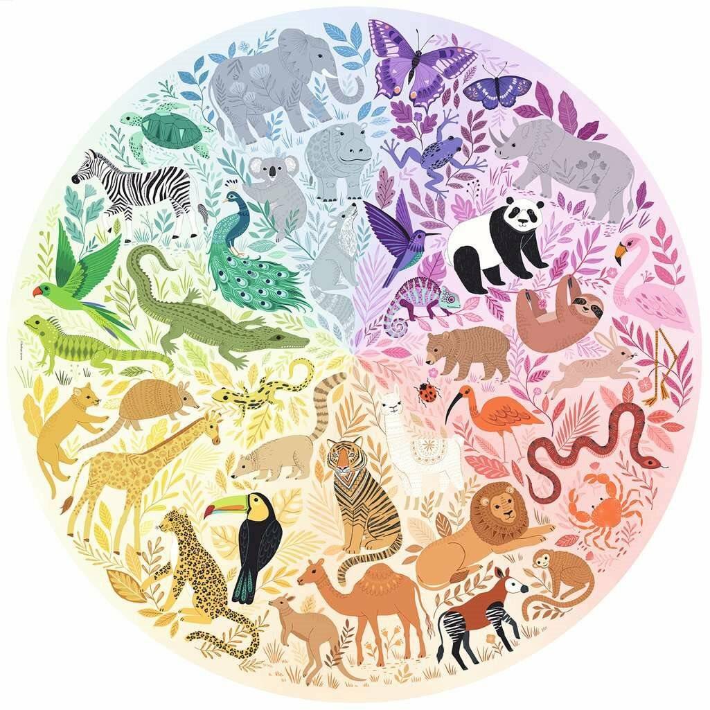 Kreis der Farben Puzzles - Tiere, 500Stück.