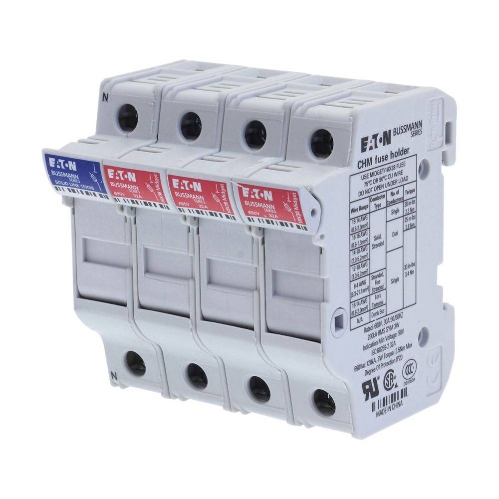 Eaton Sicherungshalter Niedersp. 3PundNeutral#CHM3DNU